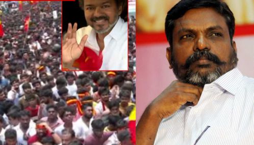 விஜய் தனித்துதான் காணப்படுகிறார் - திருமாவளவன்