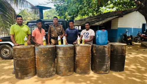 வாழைச்சேனை கிண்ணியடியில் கசிப்பு உற்பத்தி நிலையம் கிழக்கு மாகாண குற்றப்பிரிவு பொலிசாரால் முற்றுகை