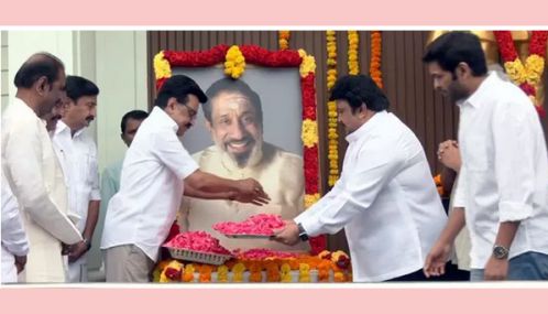 98-வது பிறந்தநாள்: நடிகர் சிவாஜி கணேசன் மணிமண்டபத்தில் முதல்-அமைச்சர் மு.க.ஸ்டாலின் மரியாதை