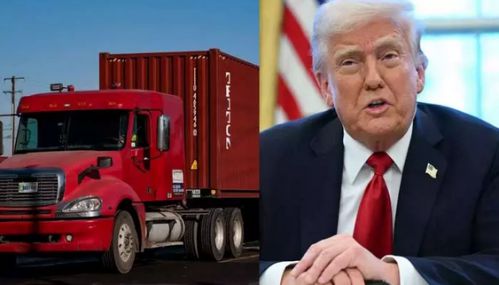 அமெரிக்காவில் இறக்குமதி செய்யப்படும் லோரிகளுக்கு 25% வரி -  டிரம்ப்
