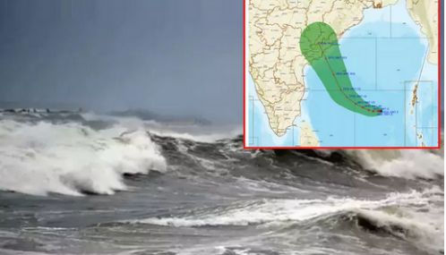 ஆந்திர பிரதேசத்தின் மசிலிப்பட்டினம் - கலிங்கப்பட்டினம் பகுதிகளுக்கு இடையே புயல் கரையை கடக்க கூடும் - இந்திய வானிலை மையம் தகவல்