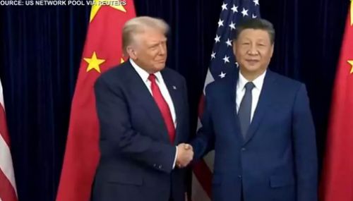சீன அதிபர் ஜின்பிங்குடன் - அமெரிக்க அதிபர் டிரம்ப் சந்திப்பு