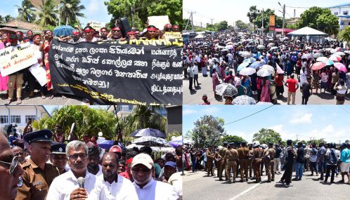 மன்னாரில் காற்றாலை க்கு எதிராக அணி திரண்ட பல ஆயிரக்கணக்கான மக்கள்-அனைத்து செயல்பாடுகளும் ஸ்தம்பிதம்.