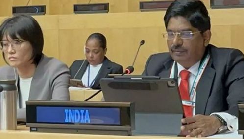 ஐ.நா. அமைப்பின் அமைதி நிறுவல் ஆணையத்தில் இந்தியா சார்பில் உரையாற்றிய தி.மு.க. எம்.பி. வில்சன்