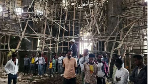 எத்தியோப்பியா: தேவாலயத்தில் கட்டடம் இடிந்து விழுந்து விபத்து - 36 பேர் மரணம்