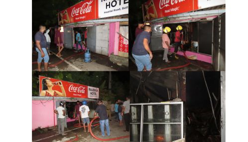 மட்டக்களப்பு போதனா வைத்தியசாலைக்கு முன்னால் உணவகம் தீப் பற்றியது!