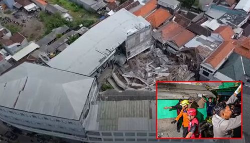 இந்தோனேசியாவில் பள்ளி கட்டிடம் இடிந்து விழுந்து 3 மாணவர்கள் பலி; 99 பேர் காயம்