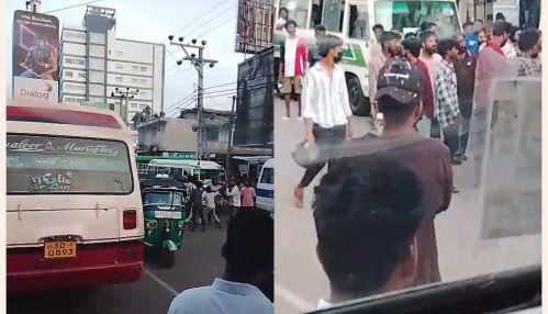 யாழ்ப்பாண. நகரின் பஸ்நிலையம் அமைந்திருக்குமு; பகுதியில் வன்முறை குழுக்கள் அட்டகாசம் - மக்கள் அச்சம்!