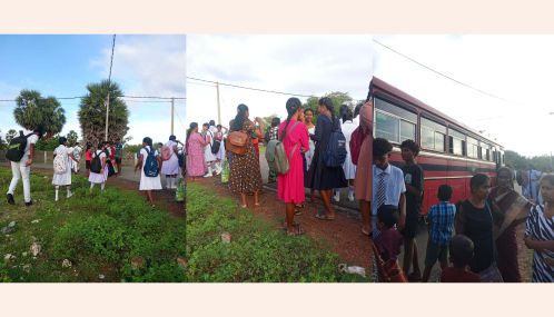 நாகர்கோவிலில் பழுதடைந்து வீதிக்கரையோரத்தில் நிற்கும் அரச பேருந்து