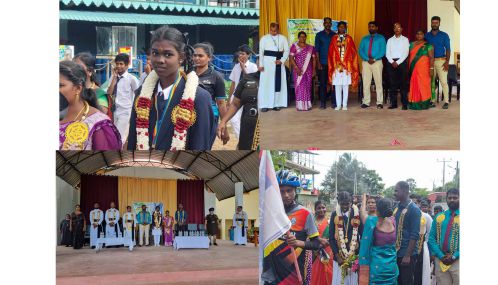 தேசிய ரீதியில் சாதனை படைத்து தங்கம் வென்ற மன்னார் பேசாலை பற்றிமா மத்திய மகா வித்தியாலய மாணவிக்கு கௌரவம்.