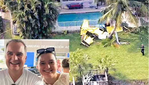 அமெரிக்காவில் சிறிய ரக விமானம் தரையில் விழுந்து விபத்து  - தந்தை - மகள் பலி