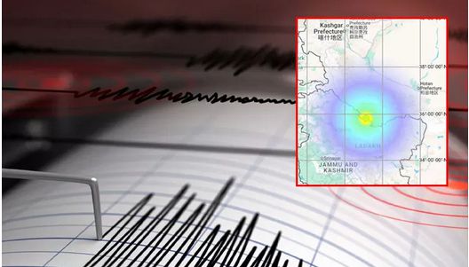 சீனா, லடாக்கில் அடுத்தடுத்து நிலநடுக்கம்