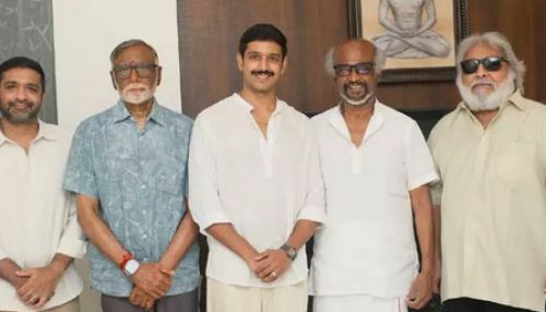 ரஜினிகாந்தை சந்தித்து வாழ்த்து பெற்றார் நடிகர் தர்ஷன் கணேசன்