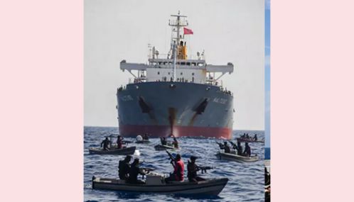 சோமாலியா கடலோரம் கப்பல் மீது கடற்கொள்ளையர்கள் திடீர் தாக்குதல்