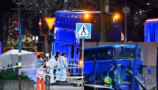 ஸ்வீடனில் பயணிகள் நிழற்கூடம் மீது மோதிய பேருந்து - 3 பேர் மரணம்