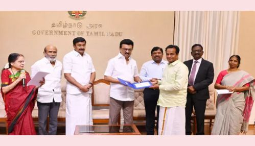தமிழ்நாடு இயல் இசை நாடக மன்றம் சார்பில் 525 கலைஞர்களுக்கு ரூ.85 லட்சம் நிதியுதவி - மு.க.ஸ்டாலின் வழங்கினார்