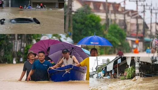 தாய்லாந்தில் கனமழை, வெள்ளம் - 33 பேர் உயிரிழப்பு