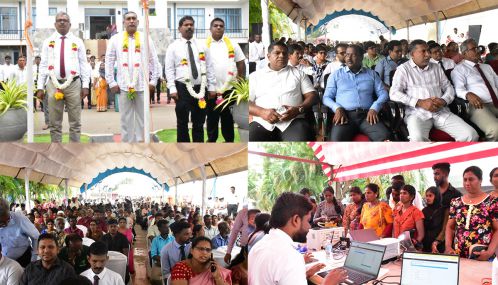 கிளீன் சிறீலங்கா நிகழ்ச்சித் திட்டத்தின் கீழ் மன்னார் மாவட்டச் செயலகத்தில் இடம்பெற்ற நடமாடும்  மக்கள் சேவை.