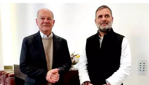 ஜெர்மனி முன்னாள் பிரதமருடன் ராகுல் காந்தி சந்திப்பு