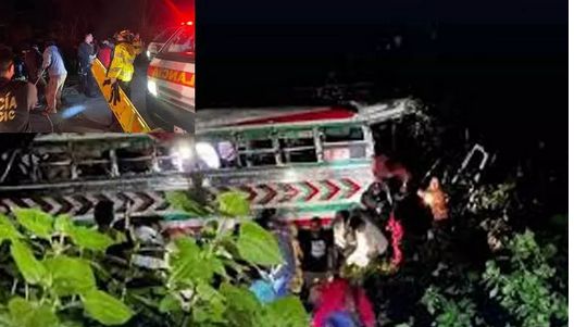 கவுதமாலா: பள்ளத்தாக்கில் பேருந்து கவிழ்ந்து விபத்து - 15 பேர் உயிரிழப்பு