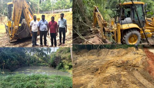 சாவகச்சேரி  நகரசபையின் உப தலைவர்  கிஷோரின் அதிரடி நடவடிக்கையால் குளமாகிய குஞ்சர் துரவு!