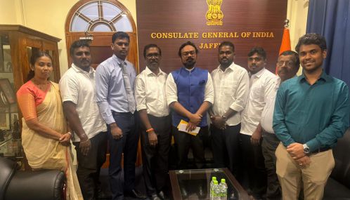 இந்தியத் துணைத் தூதுவருக்கும் சாவகச்சேரி நகரசபையினருக்கும் இடையில் உத்தியோகபூர்வ  சந்திப்பு!