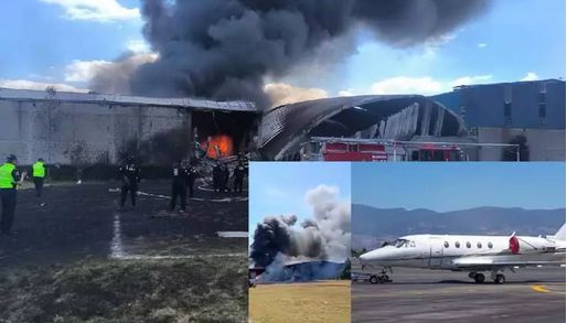 மெக்சிகோ: சிறிய ரக விமானம் கட்டிடத்தில் மோதி விபத்து - 7 பேர் உயிரிழப்பு