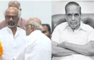 தயாரிப்பாளர் ஏவிஎம் சரவணனின் உடலுக்கு நடிகர் ரஜினிகாந்த் நேரில் அஞ்சலி