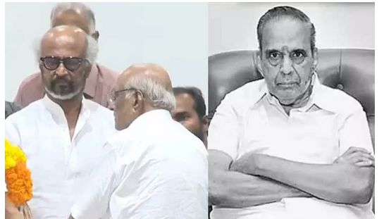 தயாரிப்பாளர் ஏவிஎம் சரவணனின் உடலுக்கு நடிகர் ரஜினிகாந்த் நேரில் அஞ்சலி