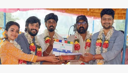 பாரத்- சான்வி மேக்னா கூட்டணியில் புதுப்பட பூஜை