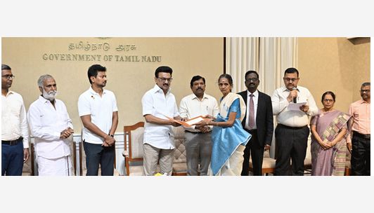 குடும்ப ஓய்வூதியம் பெறுபவர்களுக்கு பொங்கல் கருணைக் கொடையை வழங்கினார் மு.க.ஸ்டாலின்