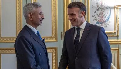 பிரான்ஸ் அதிபருடன் ஜெய்சங்கர் சந்திப்பு