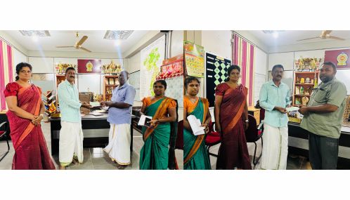 சண்டிலிப்பாய் பிரதேசத்தில் 'டித்வா' புயலினால் பாதிப்புற்ற மத வழிபாட்டு தலங்களுக்கான காசோலை வழங்கல்!