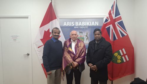 30 ஆண்டுகளை வெற்றிகரமாகக் கடந்துள்ள 'கனடா தமிழ் எழுத்தாளர் இணையத்தை வாழ்த்திய ஒன்றாரியோ மாகாணப் பாராளுமன்ற உறுப்பினர் அரிஸ் பாபிகியன்!