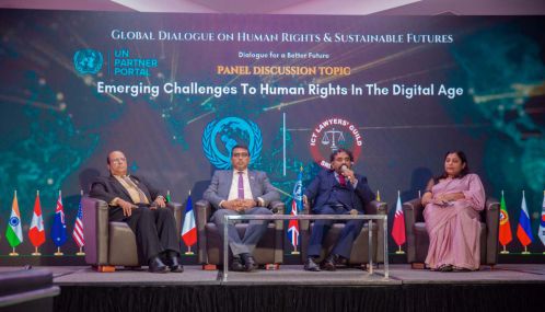 கொழும்பில் இடம்பெற்ற மனித உரிமைகள் மற்றும் 'நிலைபேறான எதிர்காலம்' தொடர்பிலான சர்வதேச கலந்துரையாடல்