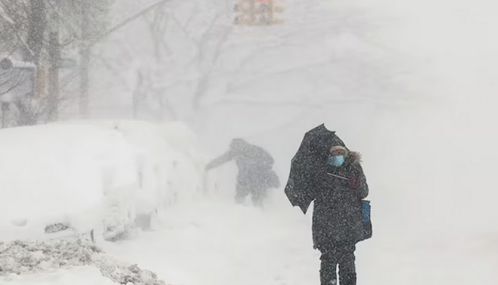 அமெரிக்காவில் வரலாறு காணாத பனிப்புயல்: வீடுகளில் முடங்கிய மக்கள்- விமான சேவை பாதிப்பு