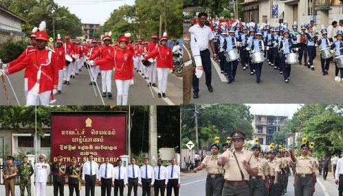 இலங்கை ஜனநாயக சோசலிச குடியரசின் 78 வது சுதந்திர தினக் கொண்டாட்டம்  யாழ்ப்பாண மாவட்ட செயலகத்தில் அரசாங்க அதிபர் தலைமையில் நடைபெற்றது!