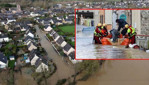 பிரான்சில் வரலாறு காணாத மழை, புயல் பாதிப்பு; 4 மாகாணங்களுக்கு ரெட் அலர்ட்