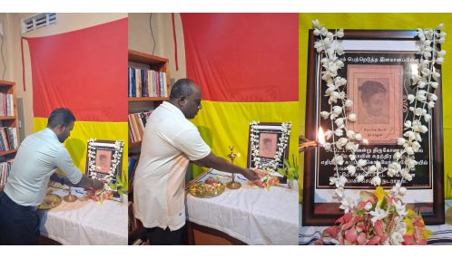 தியாகி நடராஜனின் 69 வது ஆண்டு நினைவேந்தல் யாழ்ப்பாணத்தில் அனுஸ்டிக்கப்பட்டது.  !