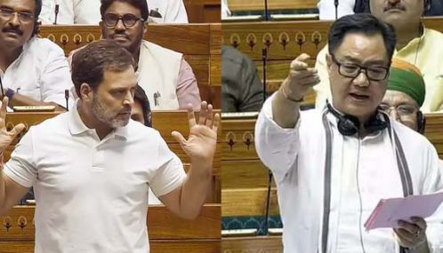 ராகுல் காந்தி பேச்சு பொய்கள் நிறைந்தவை - கிரண் ரிஜிஜு