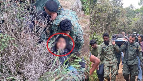 நுவரெலியாவில் உள்ள சுற்றுலாவிற்குரிய அபாயகரமான உலக முடிவிடத்தில் (World's End)  செல்பி எடுத்தபோது தவறி விழுந்த கொழும்பு பல்கலைக்கழக மாணவி மீட்கப்பட்ட அதிசயம்