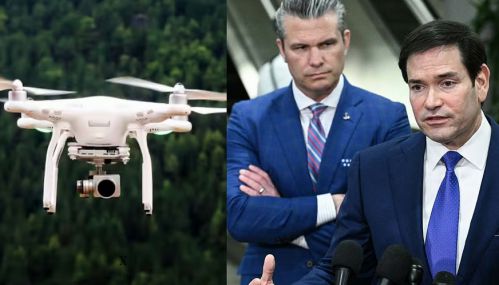 அமெரிக்க பாதுகாப்பு, வெளியுறவு செயலாளர்களுக்கு குறி?.. வீடுகள் மீது மர்ம டிரோன்கள்