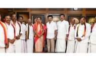 முதலமைச்சர் மு.க.ஸ்டாலினை தே.மு.தி.க. - ம.தி.மு.க. கூட்டணி கட்சி வேட்பாளர்கள் சந்தித்து வாழ்த்து பெற்றனர்