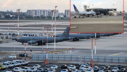 இஸ்ரேல் விமான நிலையத்தை தாக்கிய ஈரான் ஏவுகணைகள்