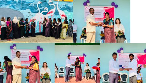 மன்னாரில் பெண்களின் வலிமை துணிவு மற்றும் சாதனைகளை கொண்டாடுவோம் எனும் கருப்பொருளில் நடைபெற்ற சர்வதேச மகளிர் தின நிகழ்வும் சுவரோவிய நிகழ்வும்.