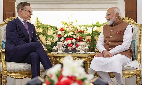பிரதமர் மோடி - பின்லாந்து அதிபர் அலெக்சாண்டர் ஸ்டப் சந்திப்பு