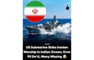 இந்து சமுத்திரத்தில் வைத்து அமெரிக்க நீர்மூழ்கி ஈரான் கப்பலை தாக்கியது ஆதிக்கத்தை நிரூபிக்கவா?