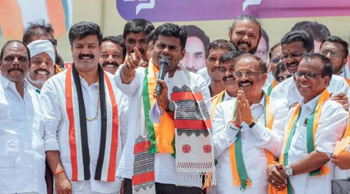 5 ஆண்டுகள் ஆட்சியில் 511 வாக்குறுதிகளில் 70 மட்டுமே நிறைவேற்றம் - அண்ணாமலை