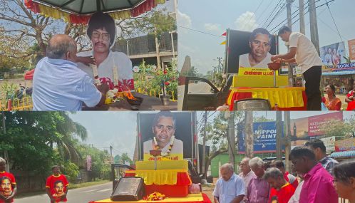 தியாகி அன்னை பூபதி அம்மாவின் திருவுருவப் படத்தினை தாங்கிய ஊர்திப் பவனி யாழ்ப்பாணம்  நல்லூரிலிருந்து ஆரம்பம்!