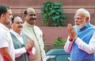 நாடாளுமன்ற வளாகத்தில் கலந்துரையாடிய பிரதமர் மோடி-ராகுல்காந்தி
